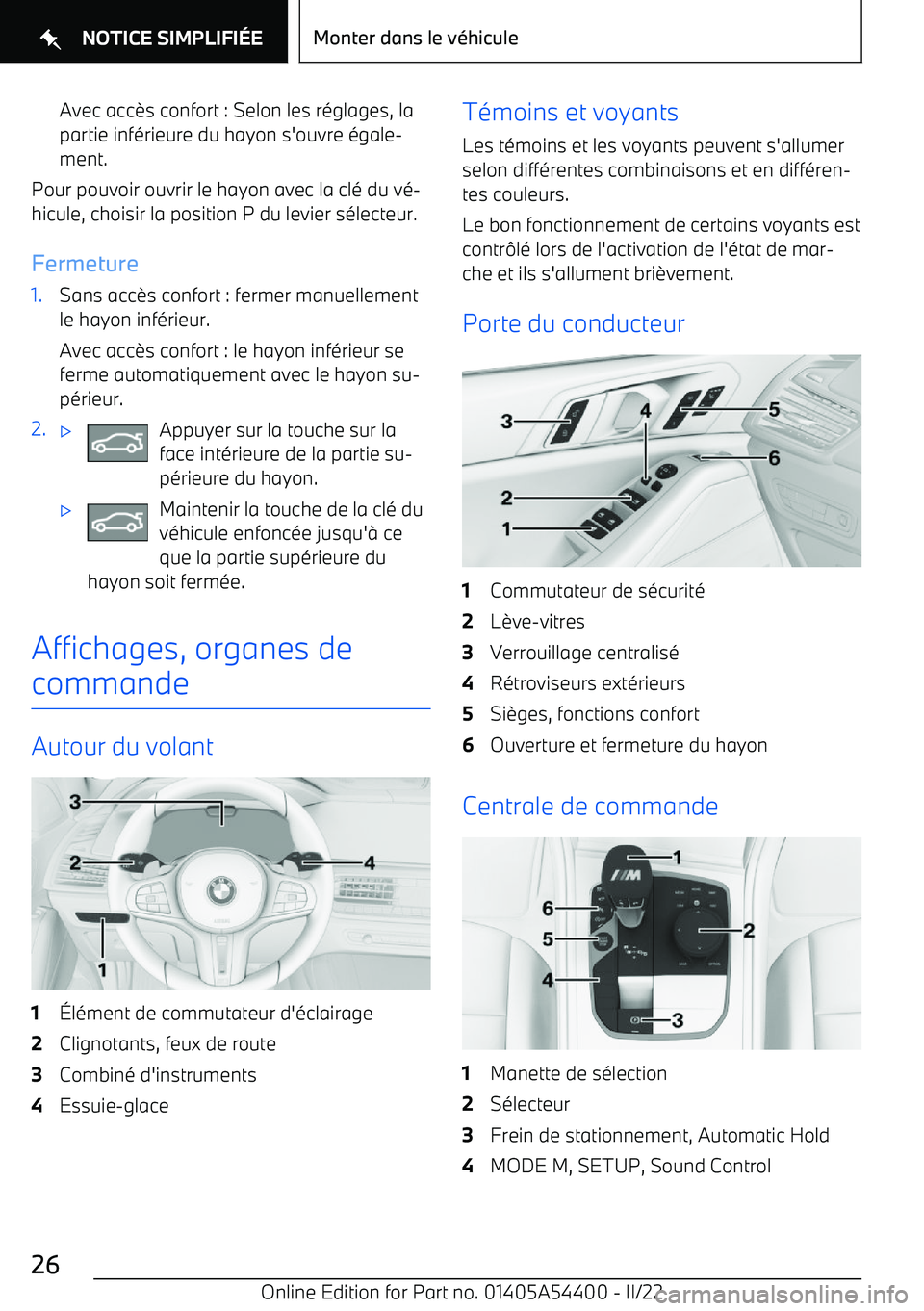 BMW X5 M 2022  Notices Demploi (in French) Avec acc