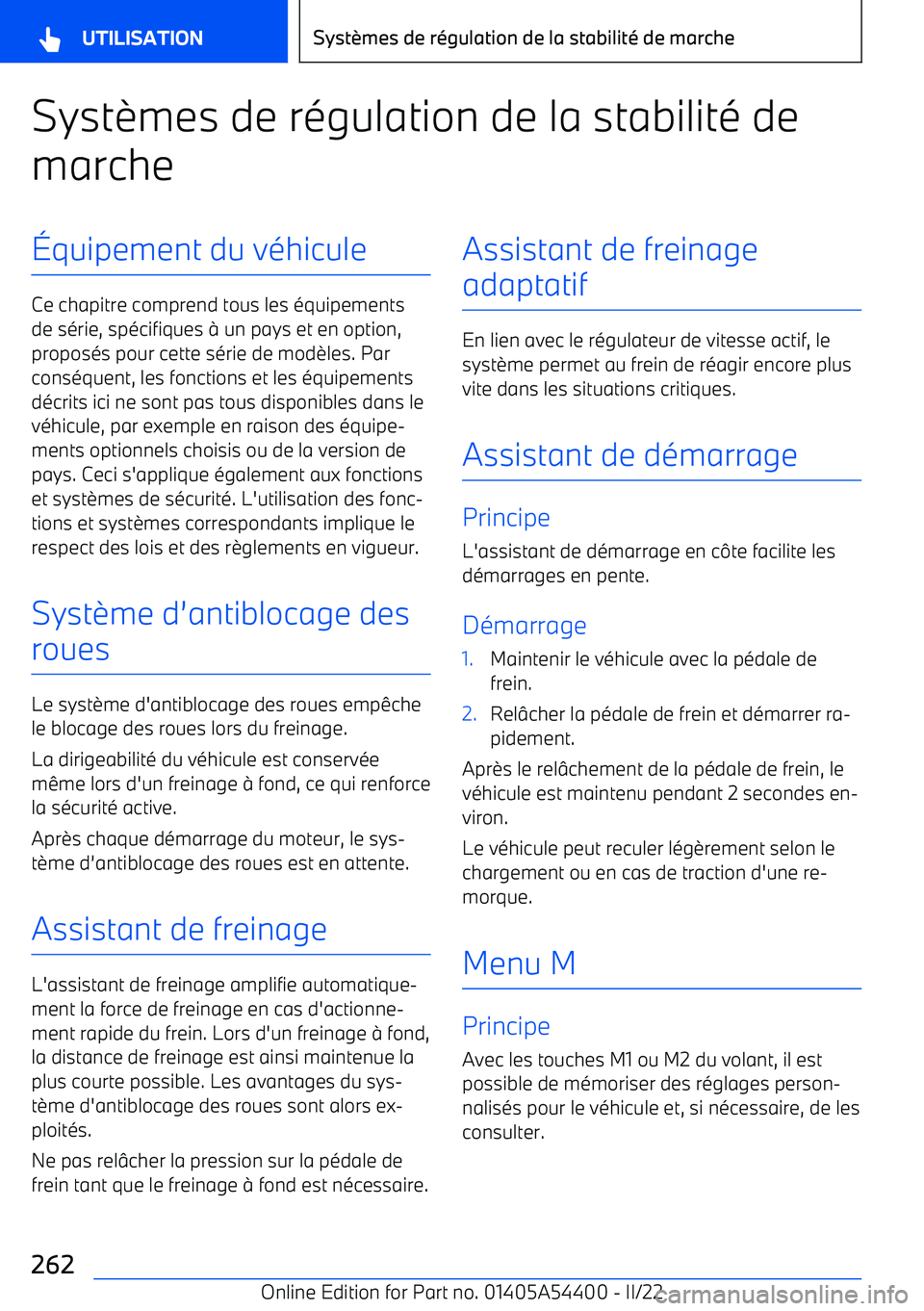 BMW X5 M 2022  Notices Demploi (in French) Syst