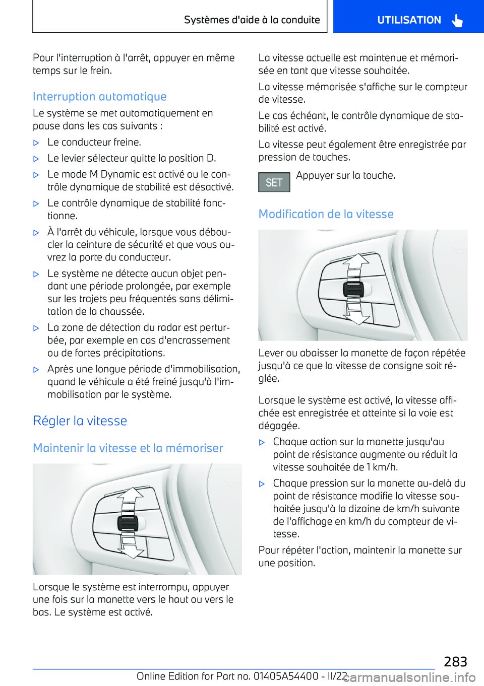 BMW X5 M 2022  Notices Demploi (in French) Pour l