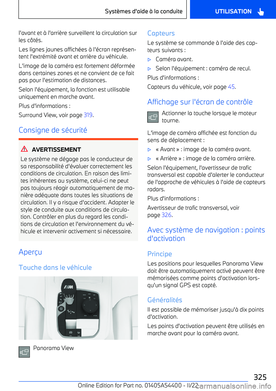 BMW X5 M 2022  Notices Demploi (in French) l