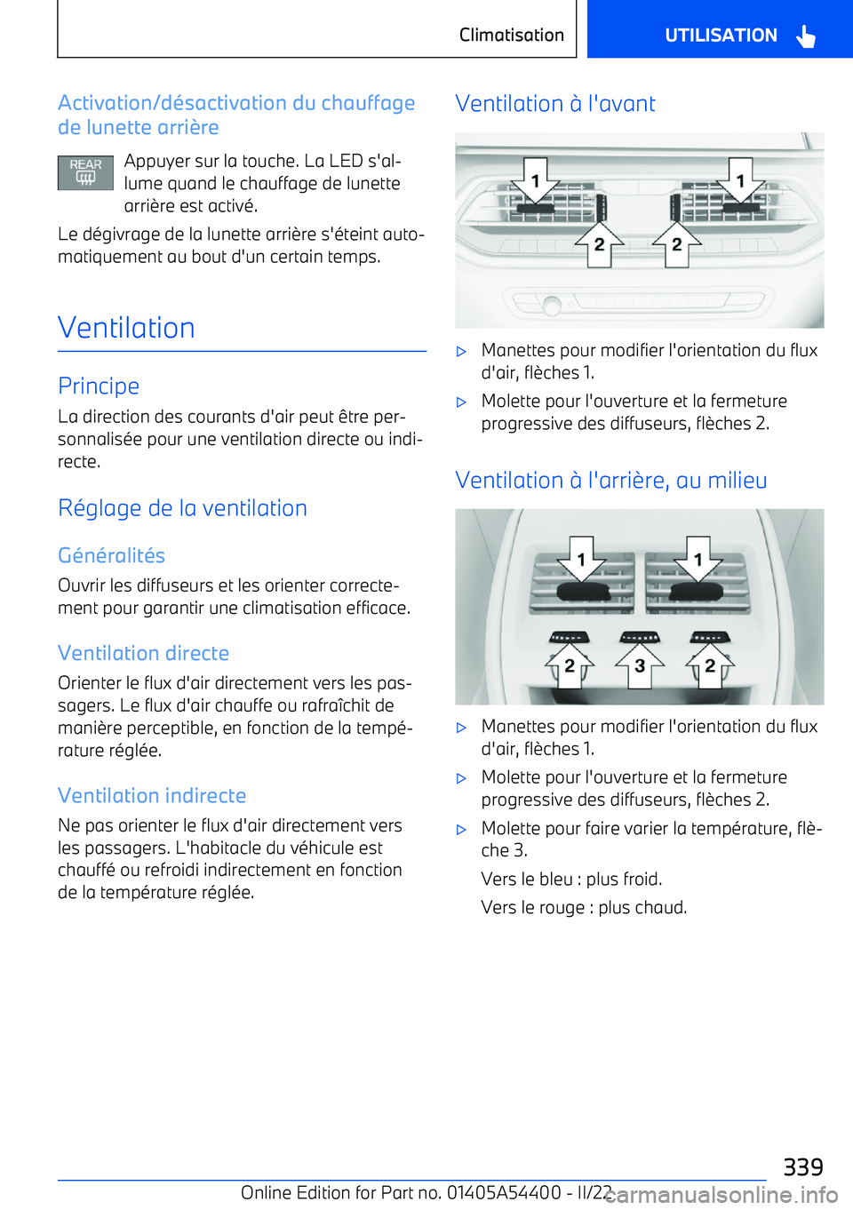 BMW X5 M 2022  Notices Demploi (in French) Activation/d