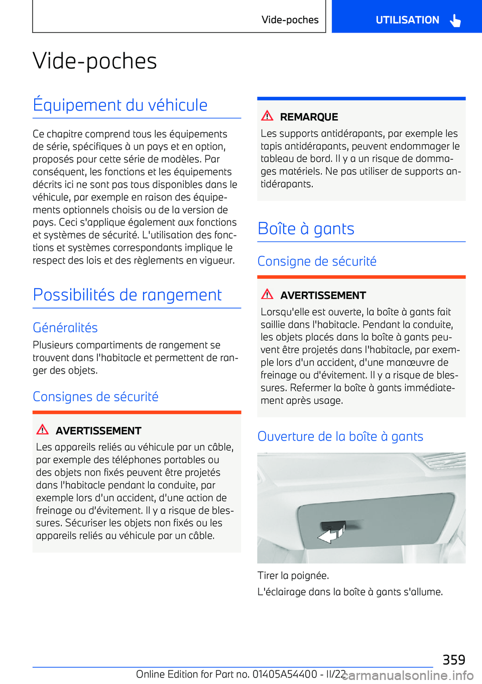BMW X5 M 2022  Notices Demploi (in French) Vide