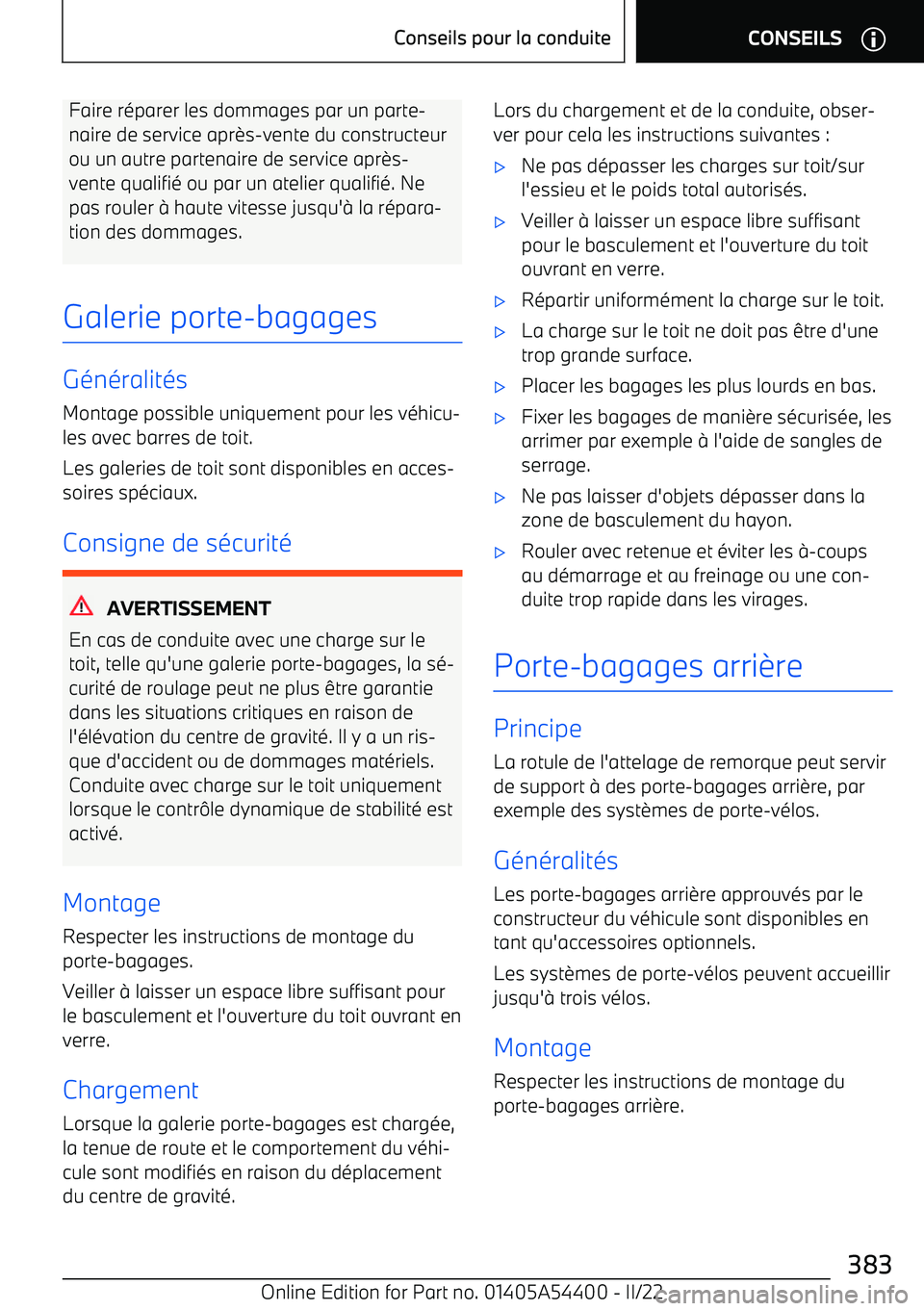 BMW X5 M 2022  Notices Demploi (in French) Faire réparer les dommages par un parte