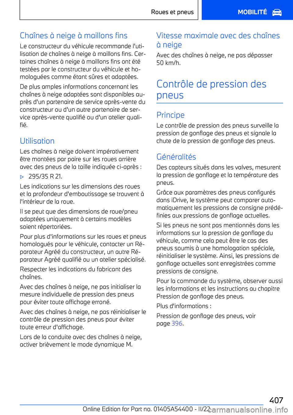 BMW X5 M 2022  Notices Demploi (in French) Cha