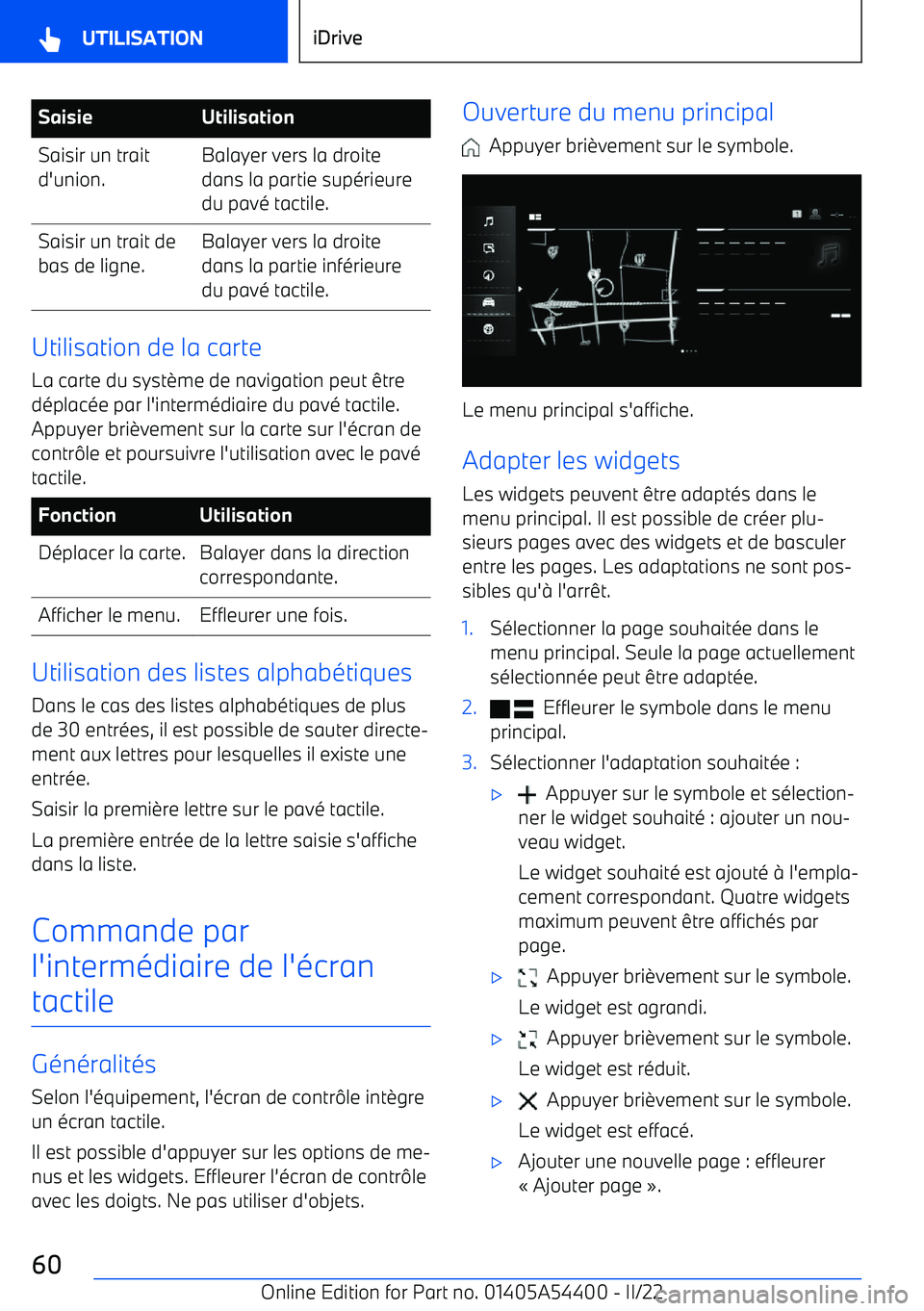BMW X5 M 2022  Notices Demploi (in French) SaisieUtilisationSaisir un trait
d