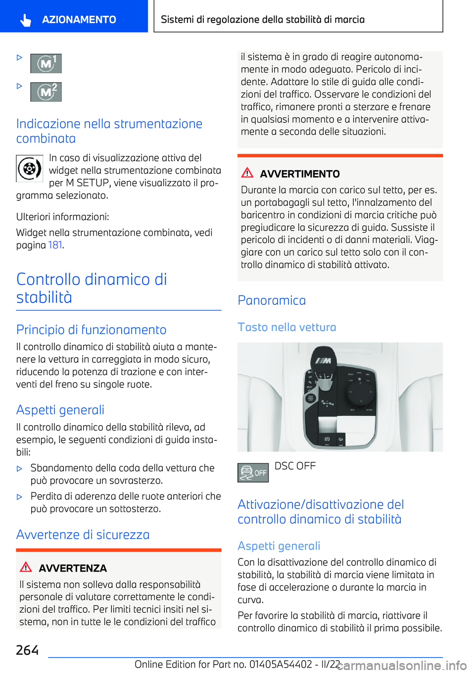 BMW X5 M 2022  Libretti Di Uso E manutenzione (in Italian) 