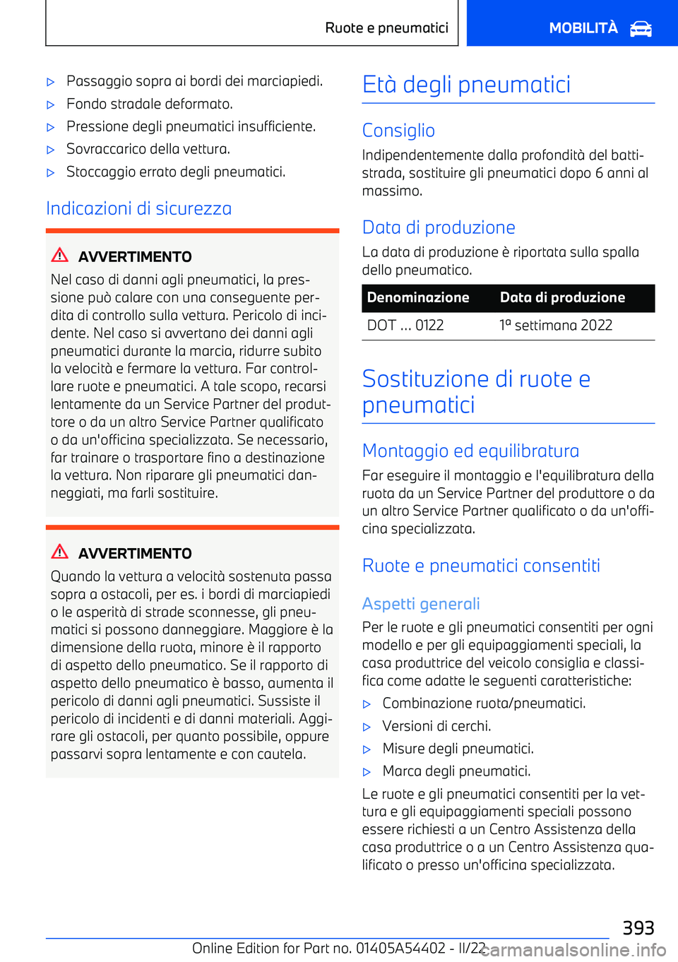 BMW X5 M 2022  Libretti Di Uso E manutenzione (in Italian) 