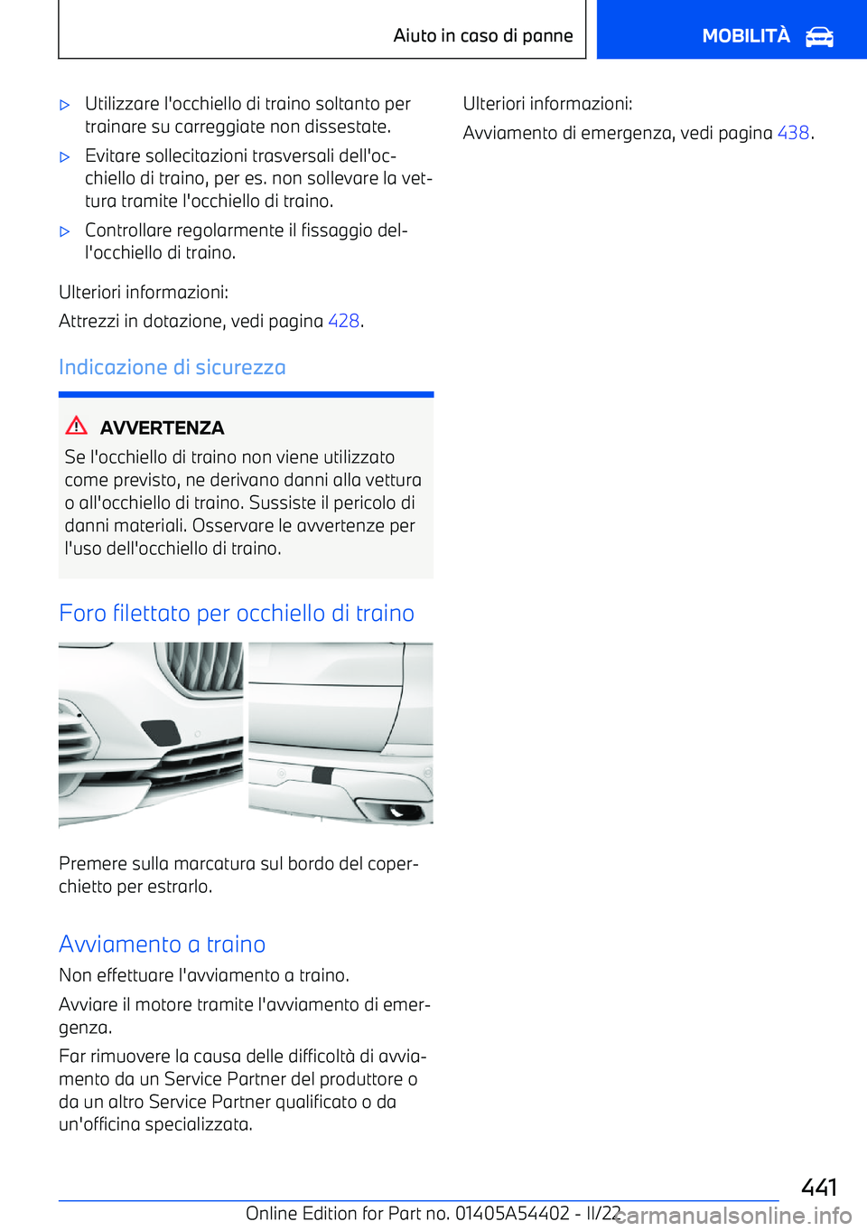BMW X5 M 2022  Libretti Di Uso E manutenzione (in Italian) 