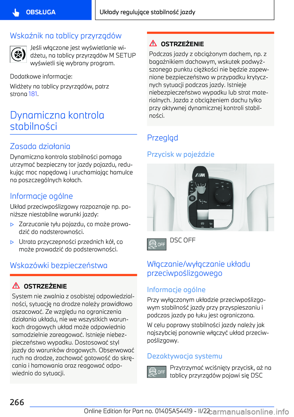 BMW X5 M 2022  Instrukcja obsługi (in Polish) Wska5nik na tablicy przyrz 1d -w
Je 3li w 21czone jest wy 3wietlanie wi