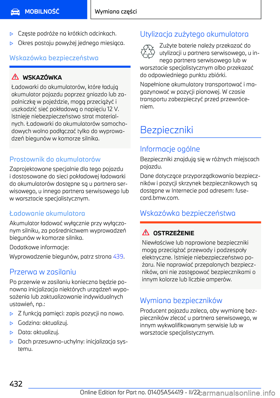 BMW X5 M 2022  Instrukcja obsługi (in Polish) 