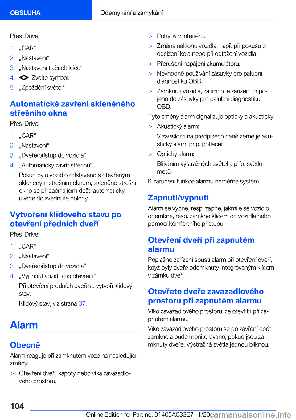 BMW X5 M 2020  Návod na použití (in Czech) �P�e�s��i�D�r�i�v�e�:�1�.x�C�A�Rv�2�.x�N�a�s�t�a�v�e�n�