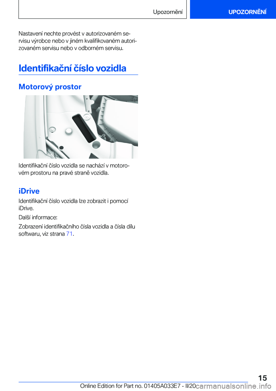 BMW X5 M 2020  Návod na použití (in Czech) �N�a�s�t�a�v�e�n�