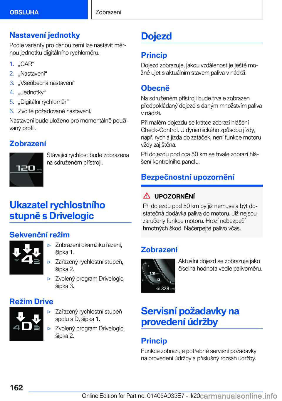 BMW X5 M 2020  Návod na použití (in Czech) �N�a�s�t�a�v�e�n�
