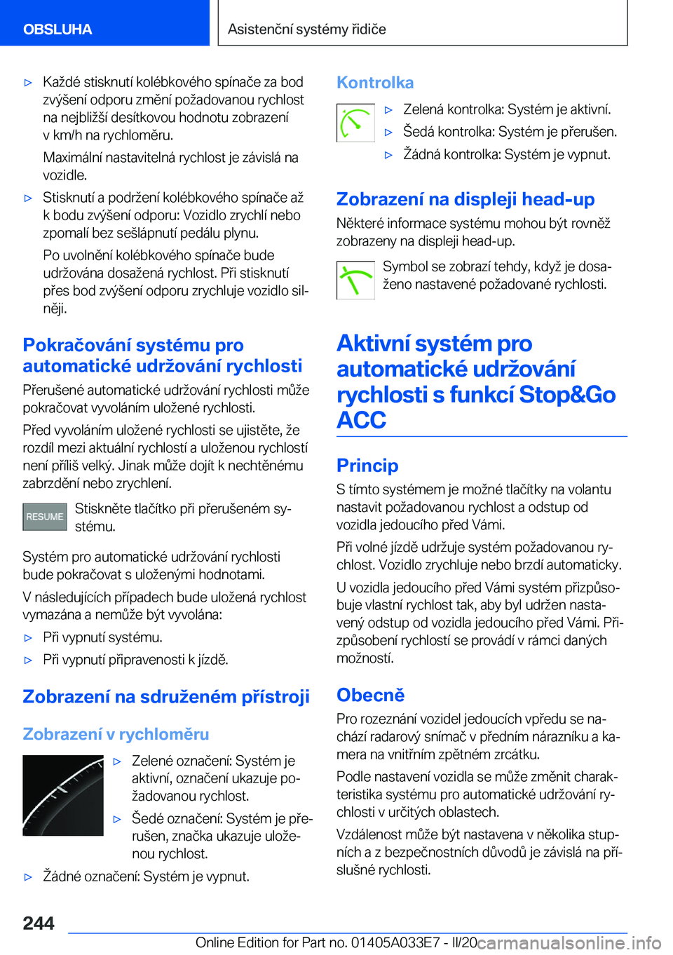 BMW X5 M 2020  Návod na použití (in Czech) 'x�K�a�d�