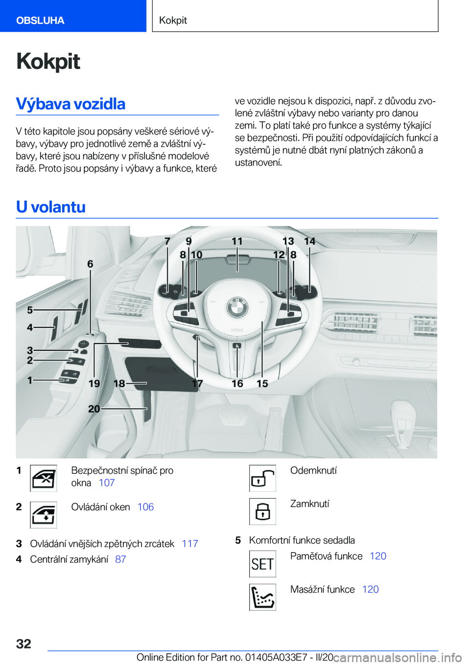 BMW X5 M 2020  Návod na použití (in Czech) �K�o�k�p�i�t�V�