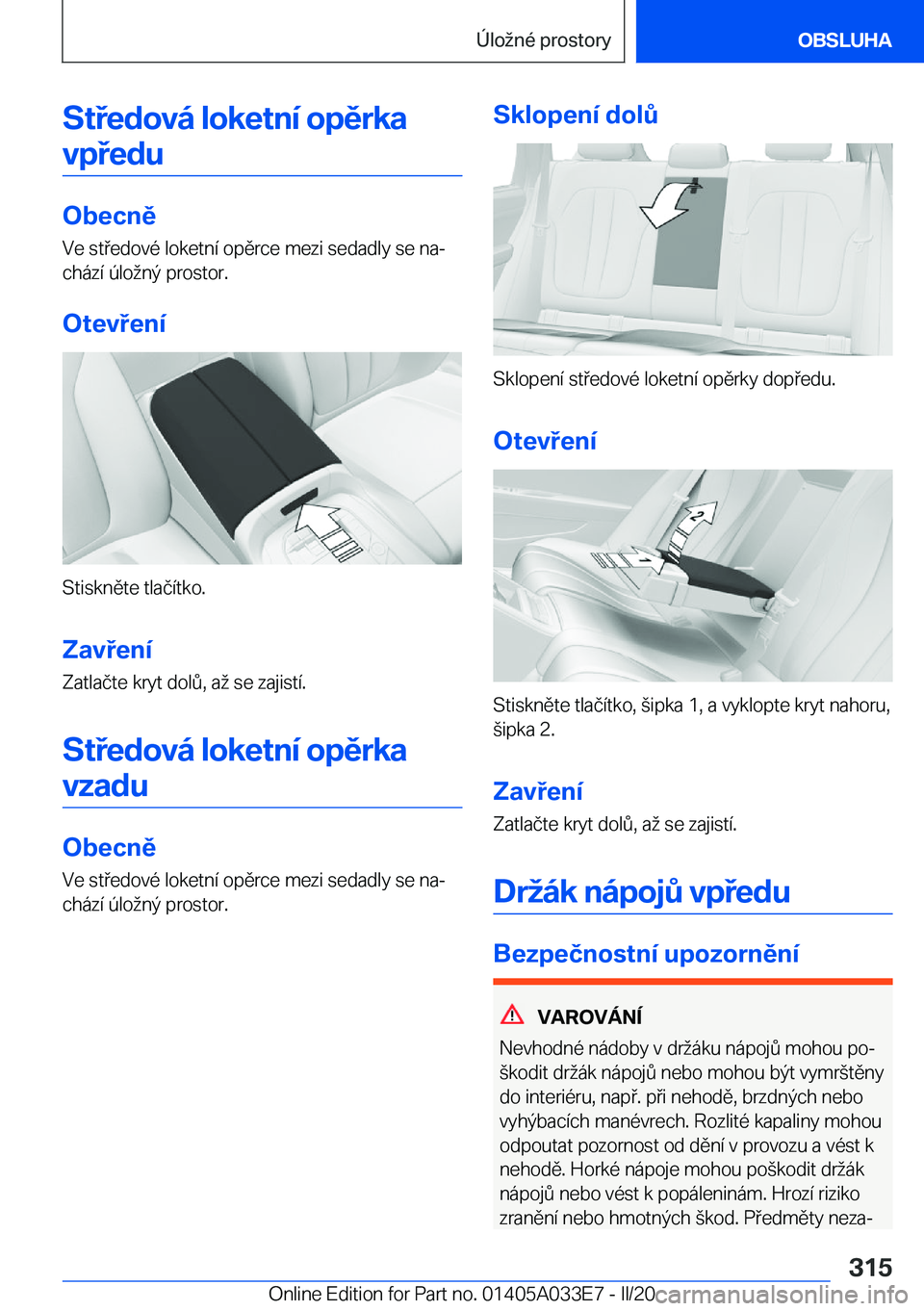 BMW X5 M 2020  Návod na použití (in Czech) �S�t�e�d�o�v�