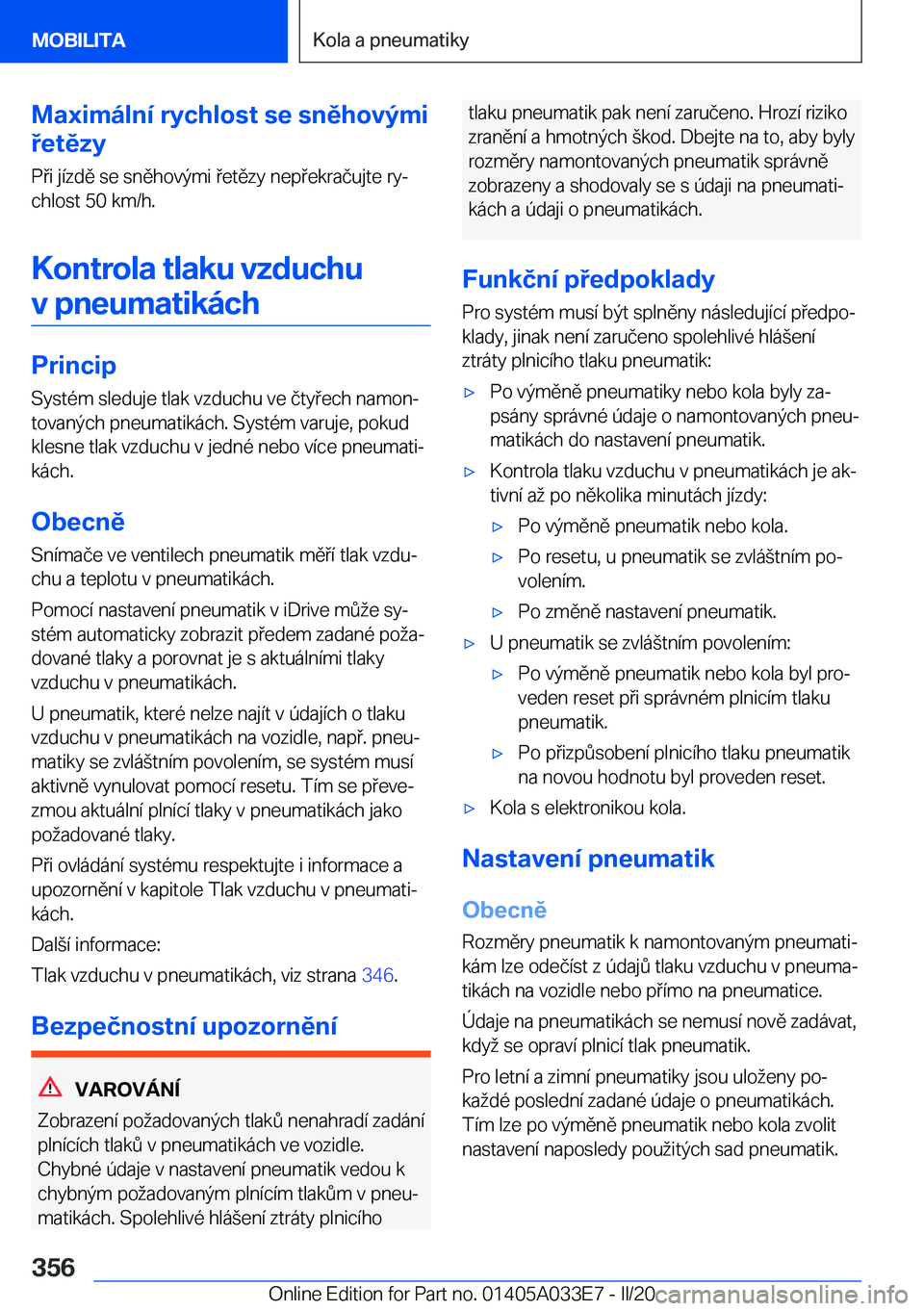 BMW X5 M 2020  Návod na použití (in Czech) �M�a�x�i�m�