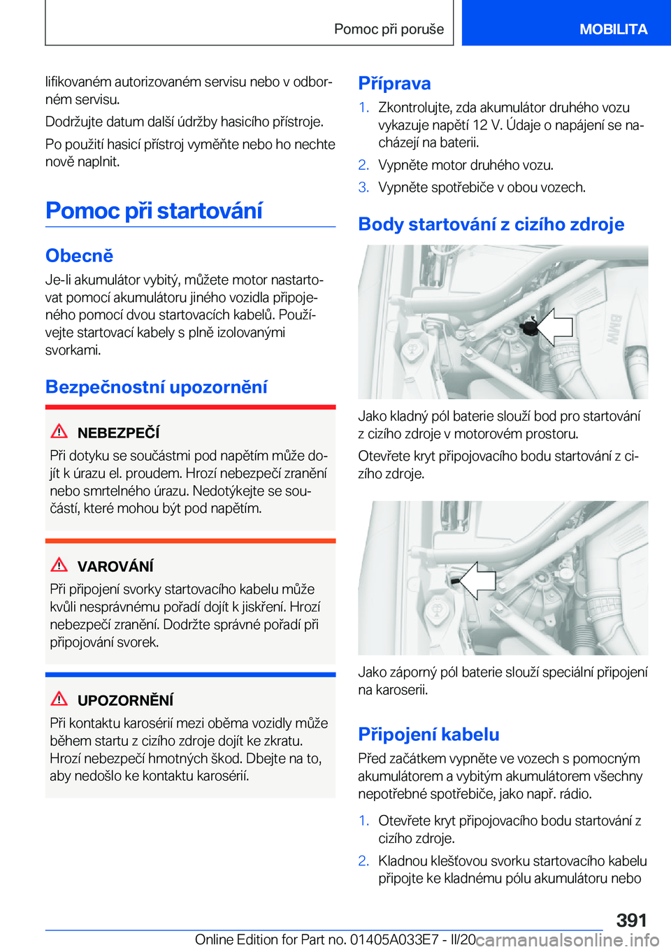 BMW X5 M 2020  Návod na použití (in Czech) �l�i�f�i�k�o�v�a�n�