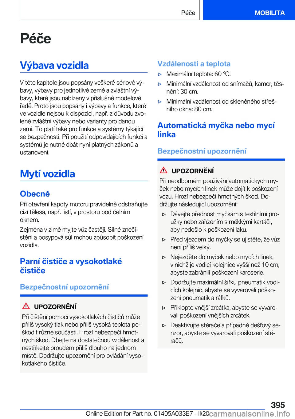BMW X5 M 2020  Návod na použití (in Czech) �P�