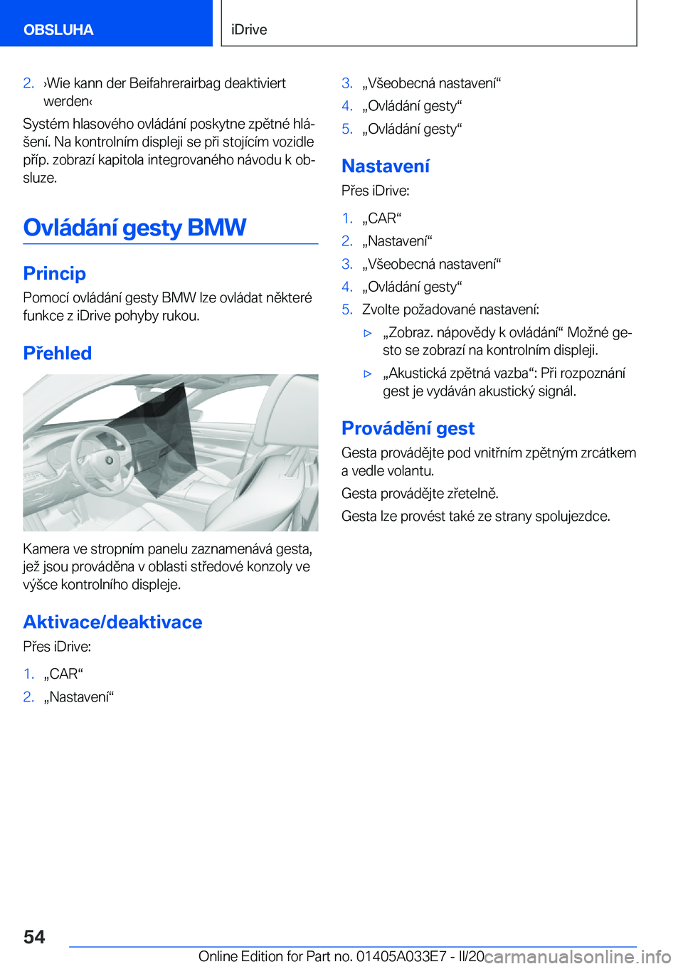 BMW X5 M 2020  Návod na použití (in Czech) �2�.