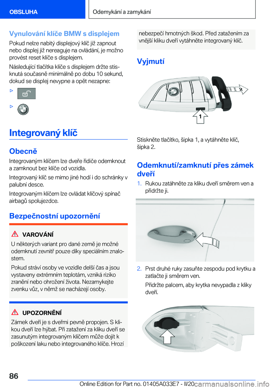 BMW X5 M 2020  Návod na použití (in Czech) �V�y�n�u�l�o�v�