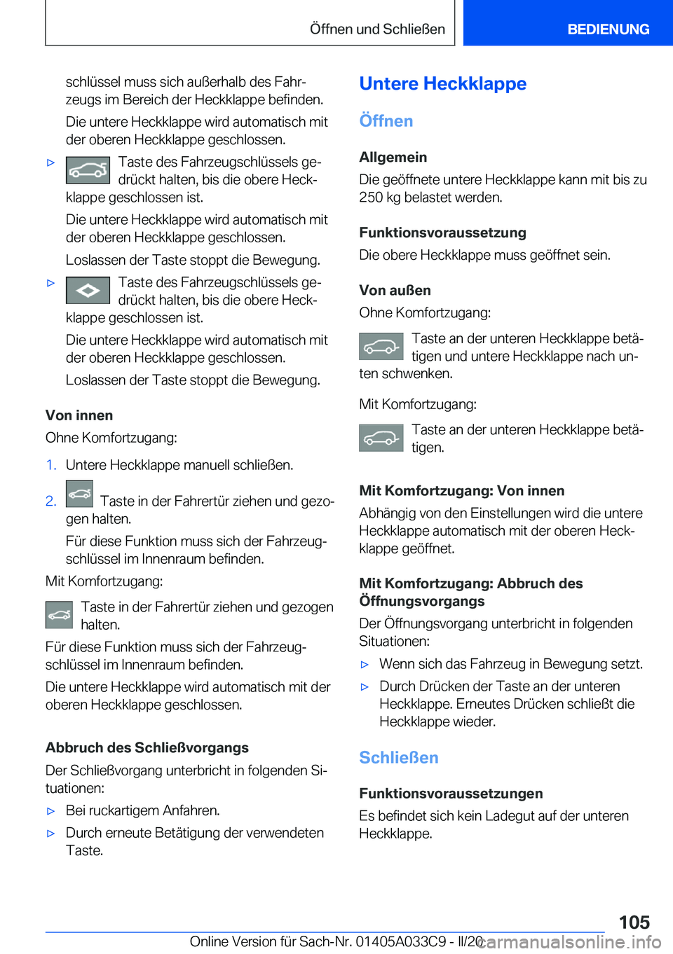 BMW X5 M 2020  Betriebsanleitungen (in German) �s�c�h�l�