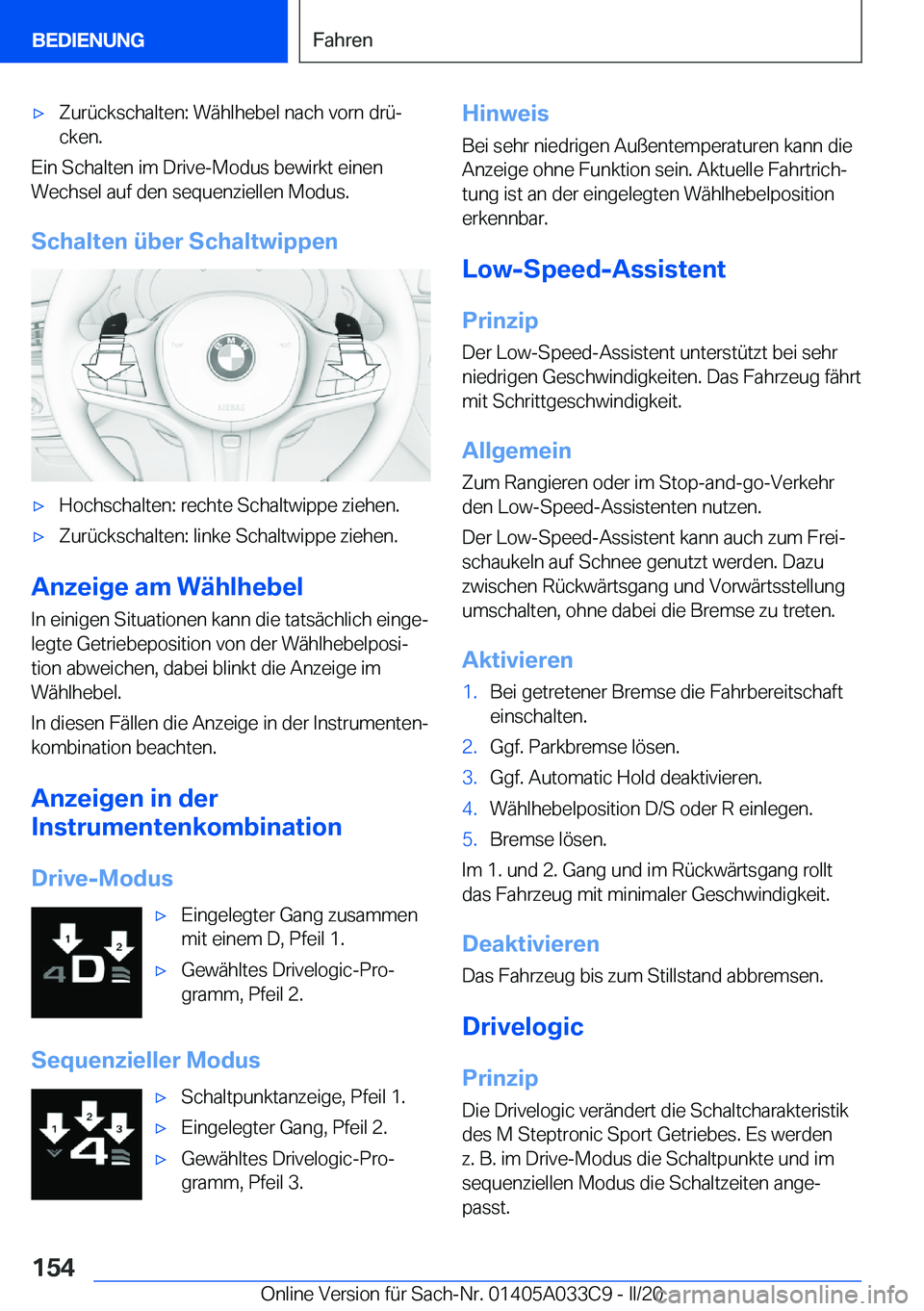 BMW X5 M 2020  Betriebsanleitungen (in German) 'x�Z�u�r�