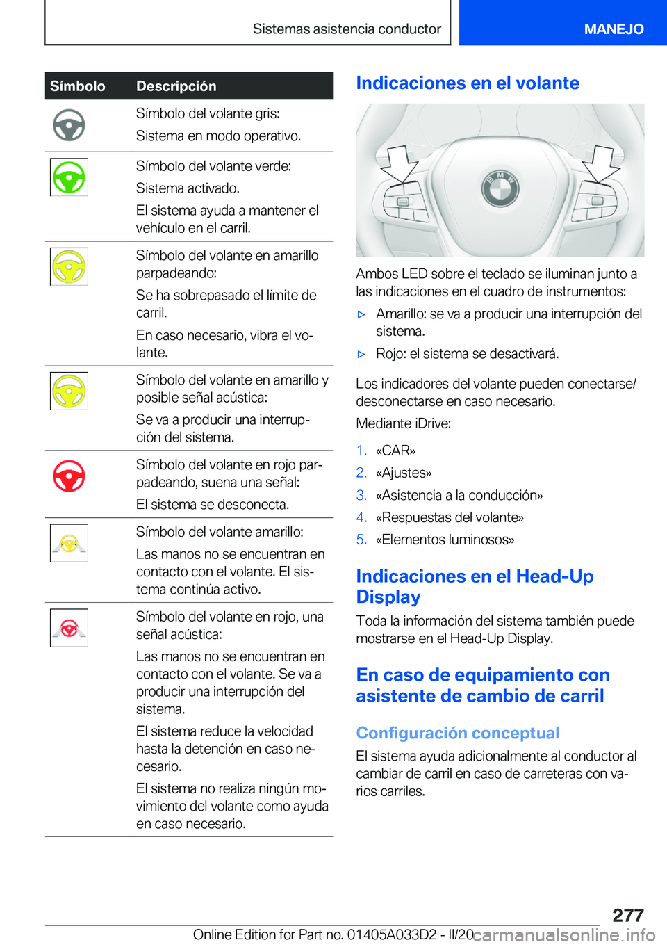 BMW X5 M 2020  Manuales de Empleo (in Spanish) �S�