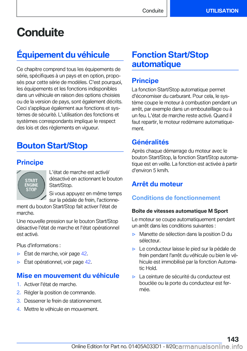 BMW X5 M 2020  Notices Demploi (in French) �C�o�n�d�u�i�t�e�