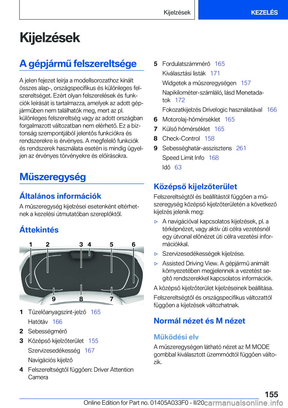 BMW X5 M 2020  Kezelési útmutató (in Hungarian) �K�i�j�e�l�z�