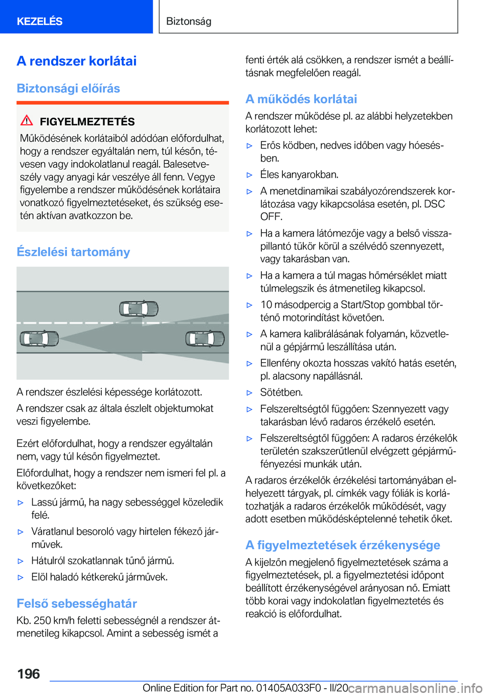 BMW X5 M 2020  Kezelési útmutató (in Hungarian) �A��r�e�n�d�s�z�e�r��k�o�r�l�