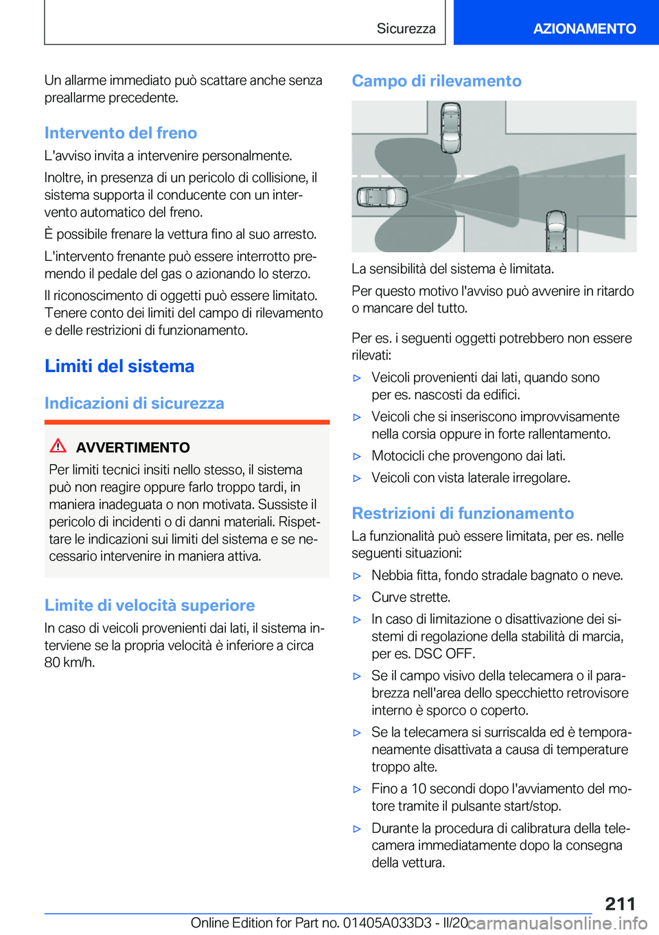 BMW X5 M 2020  Libretti Di Uso E manutenzione (in Italian) �U�n��a�l�l�a�r�m�e��i�m�m�e�d�i�a�t�o��p�u�