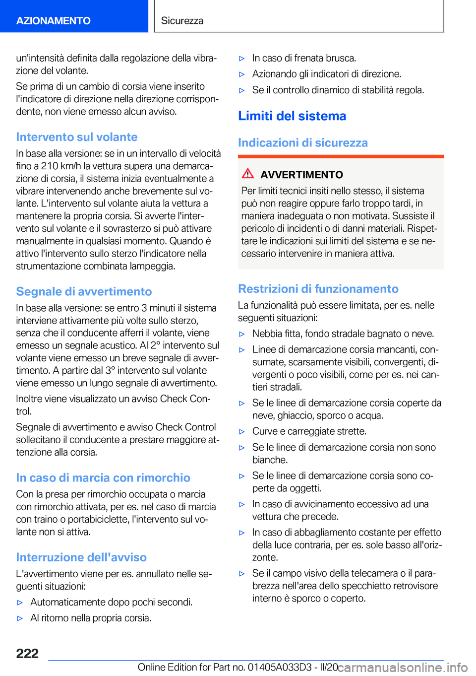 BMW X5 M 2020  Libretti Di Uso E manutenzione (in Italian) �u�n�'�i�n�t�e�n�s�i�t�