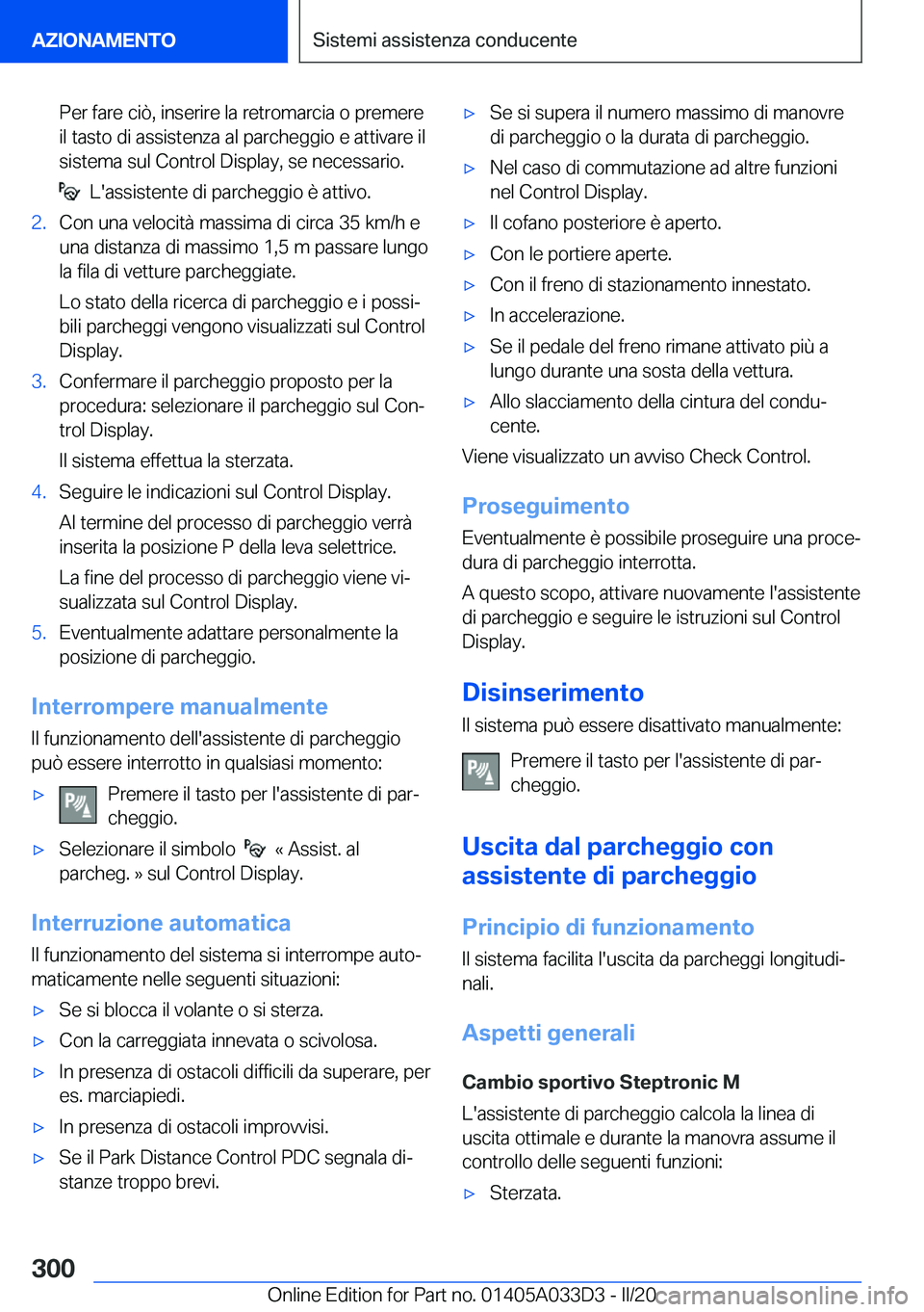 BMW X5 M 2020  Libretti Di Uso E manutenzione (in Italian) �P�e�r��f�a�r�e��c�i�