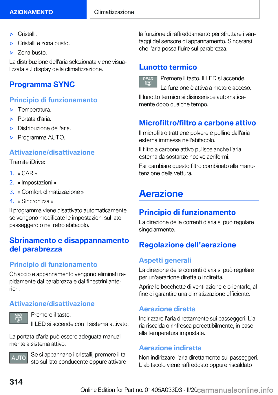BMW X5 M 2020  Libretti Di Uso E manutenzione (in Italian) 'x�C�r�i�s�t�a�l�l�i�.'x�C�r�i�s�t�a�l�l�i��e��z�o�n�a��b�u�s�t�o�.'x�Z�o�n�a��b�u�s�t�o�.
�L�a��d�i�s�t�r�i�b�u�z�i�o�n�e��d�e�l�l�'�a�r�i�a��s�e�l�e�z�i�o�n�a�t�a��v�i�e�n�e�