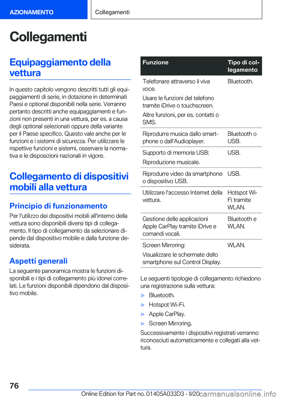BMW X5 M 2020  Libretti Di Uso E manutenzione (in Italian) �C�o�l�l�e�g�a�m�e�n�t�i�E�q�u�i�p�a�g�g�i�a�m�e�n�t�o��d�e�l�l�a�v�e�t�t�u�r�a
�I�n��q�u�e�s�t�o��c�a�p�i�t�o�l�o��v�e�n�g�o�n�o��d�e�s�c�r�i�t�t�i��t�u�t�t�i��g�l�i��e�q�u�iª
�p�a�g�g�i�a�