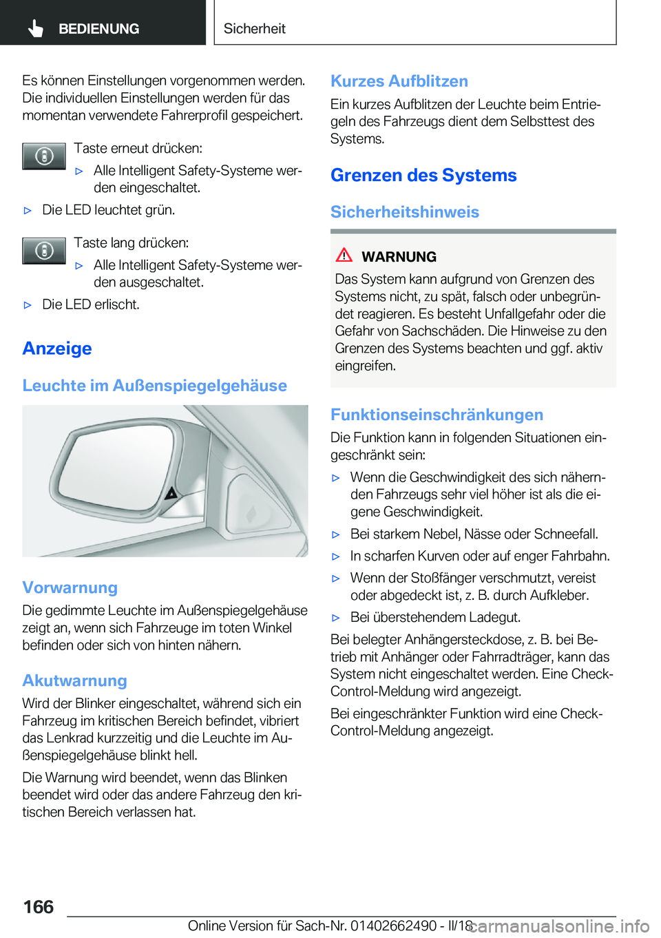 BMW X5 M 2018  Betriebsanleitungen (in German) �E�s� �k�