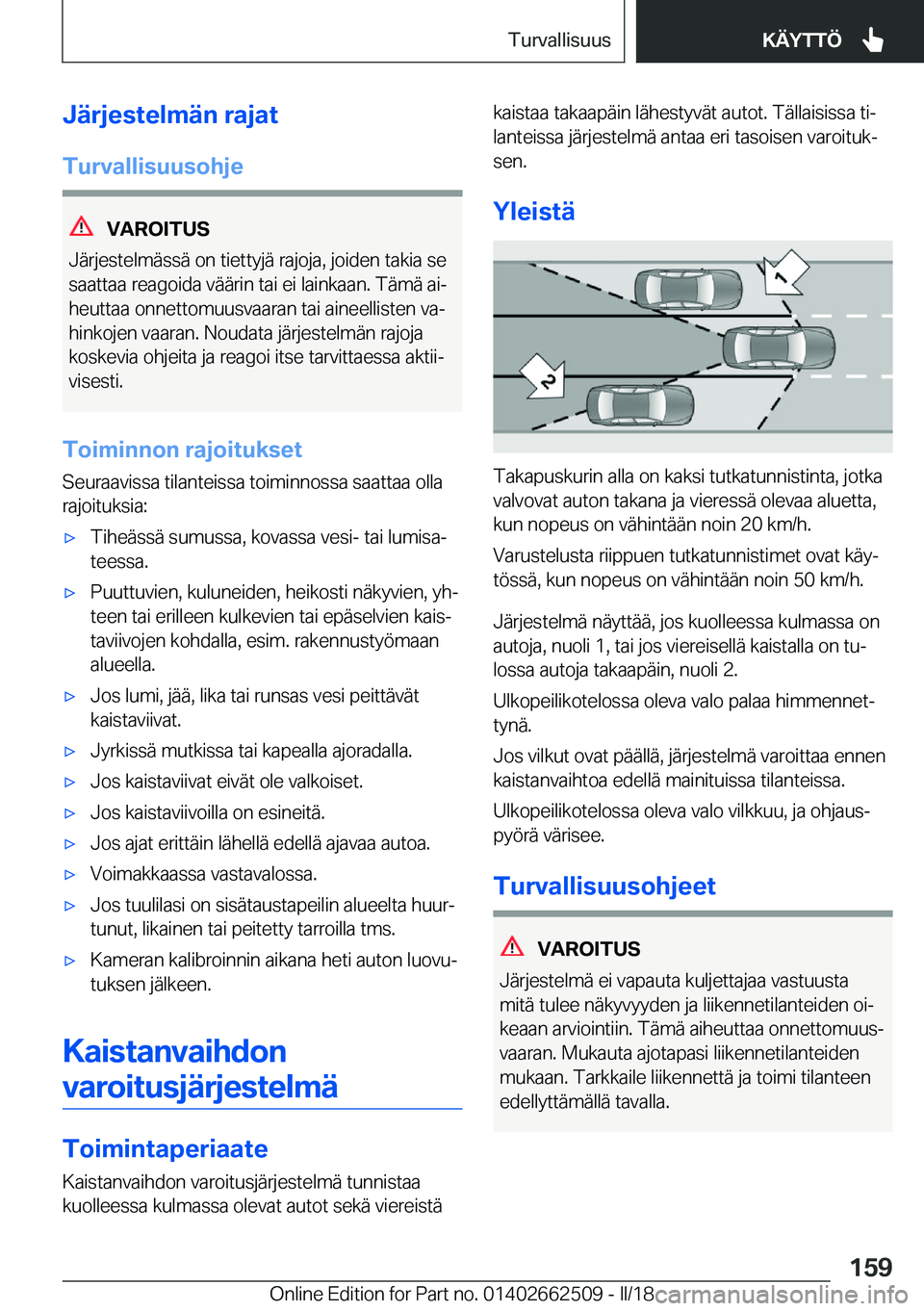 BMW X5 M 2018  Omistajan Käsikirja (in Finnish) �J�