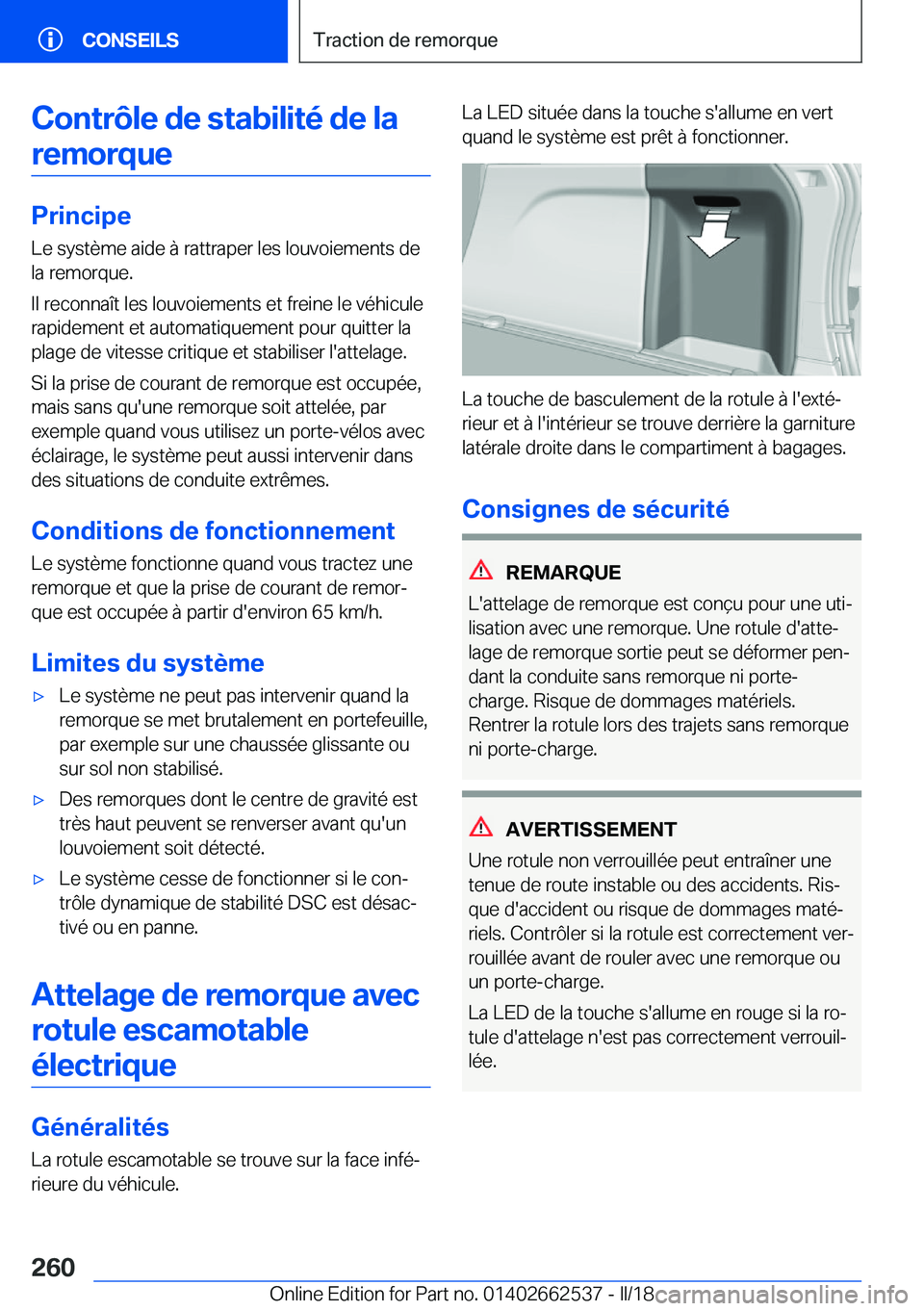 BMW X5 M 2018  Notices Demploi (in French) �C�o�n�t�r�