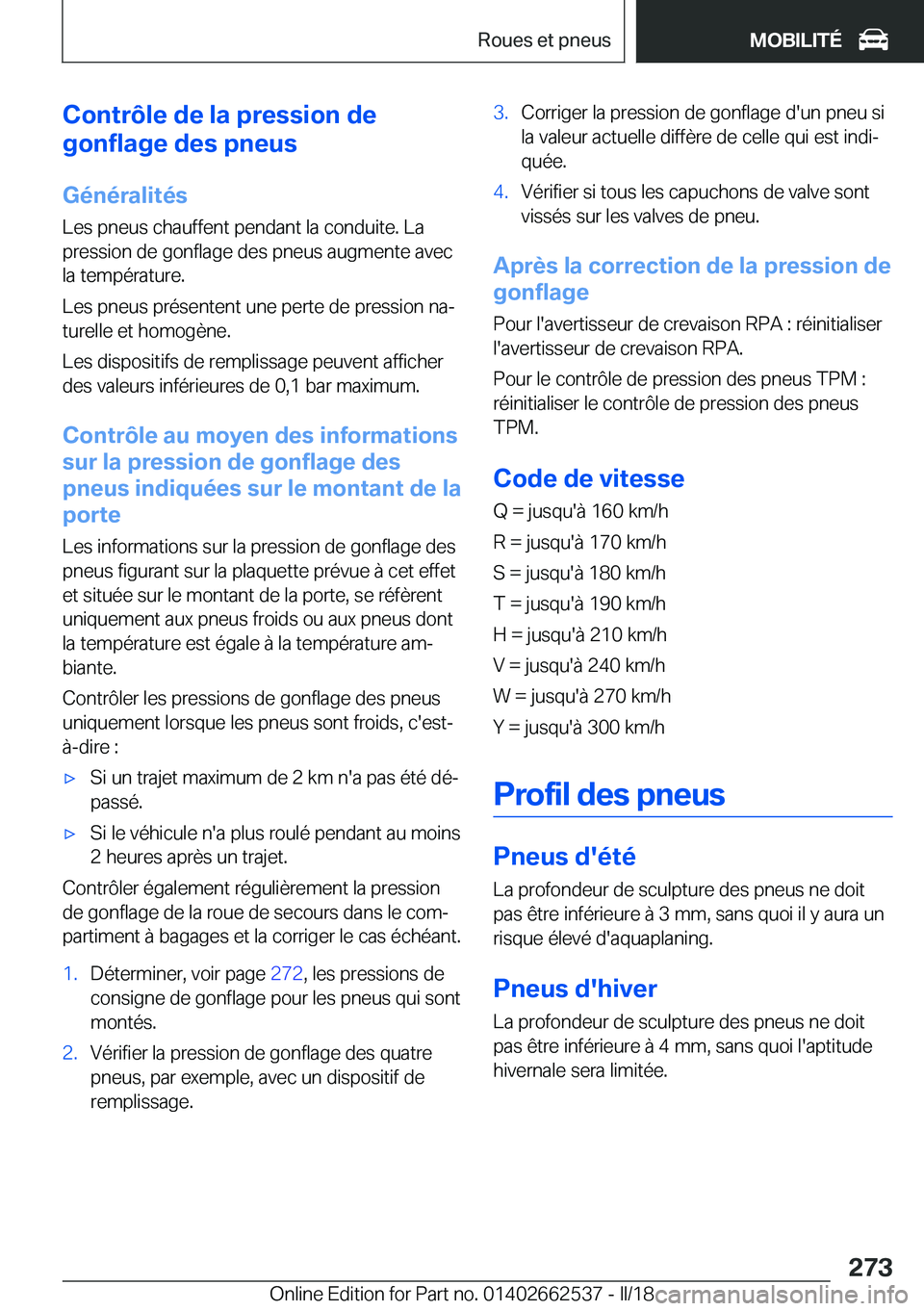 BMW X5 M 2018  Notices Demploi (in French) �C�o�n�t�r�