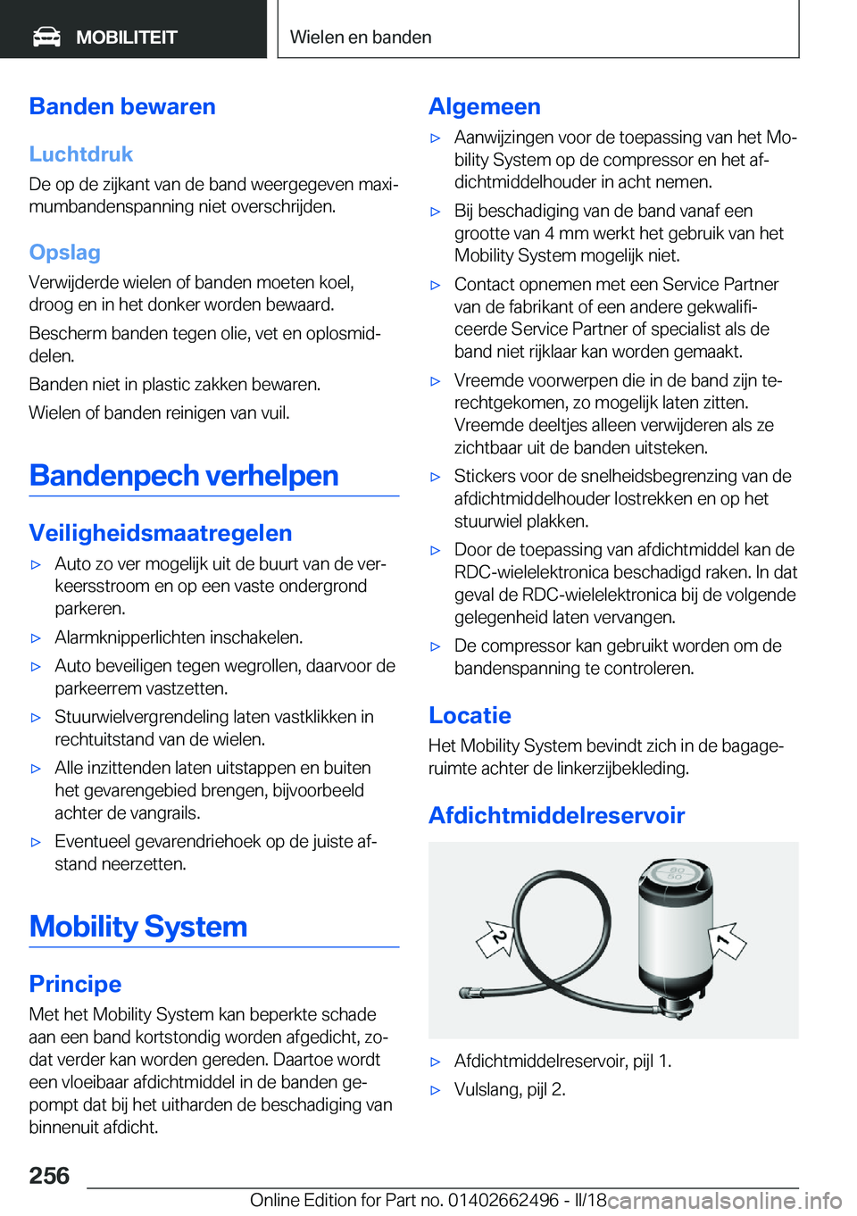 BMW X5 M 2018  Instructieboekjes (in Dutch) �B�a�n�d�e�n��b�e�w�a�r�e�n�L�u�c�h�t�d�r�u�k
�D�e� �o�p� �d�e� �z�i�j�k�a�n�t� �v�a�n� �d�e� �b�a�n�d� �w�e�e�r�g�e�g�e�v�e�n� �m�a�x�ij
�m�u�m�b�a�n�d�e�n�s�p�a�n�n�i�n�g� �n�i�e�t� �o�v�e�r�s�c�h