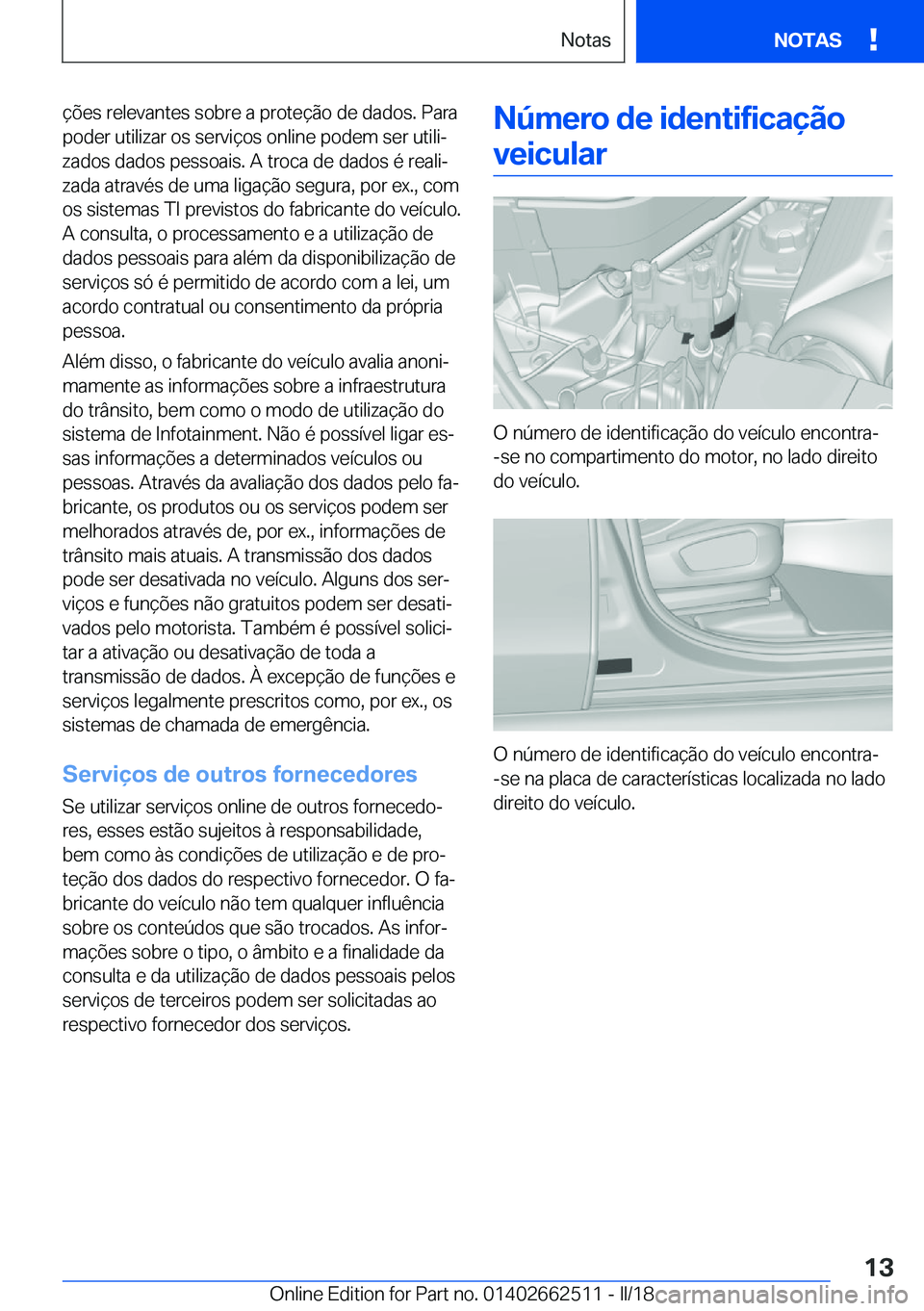 BMW X5 M 2018  Manual do condutor (in Portuguese) �