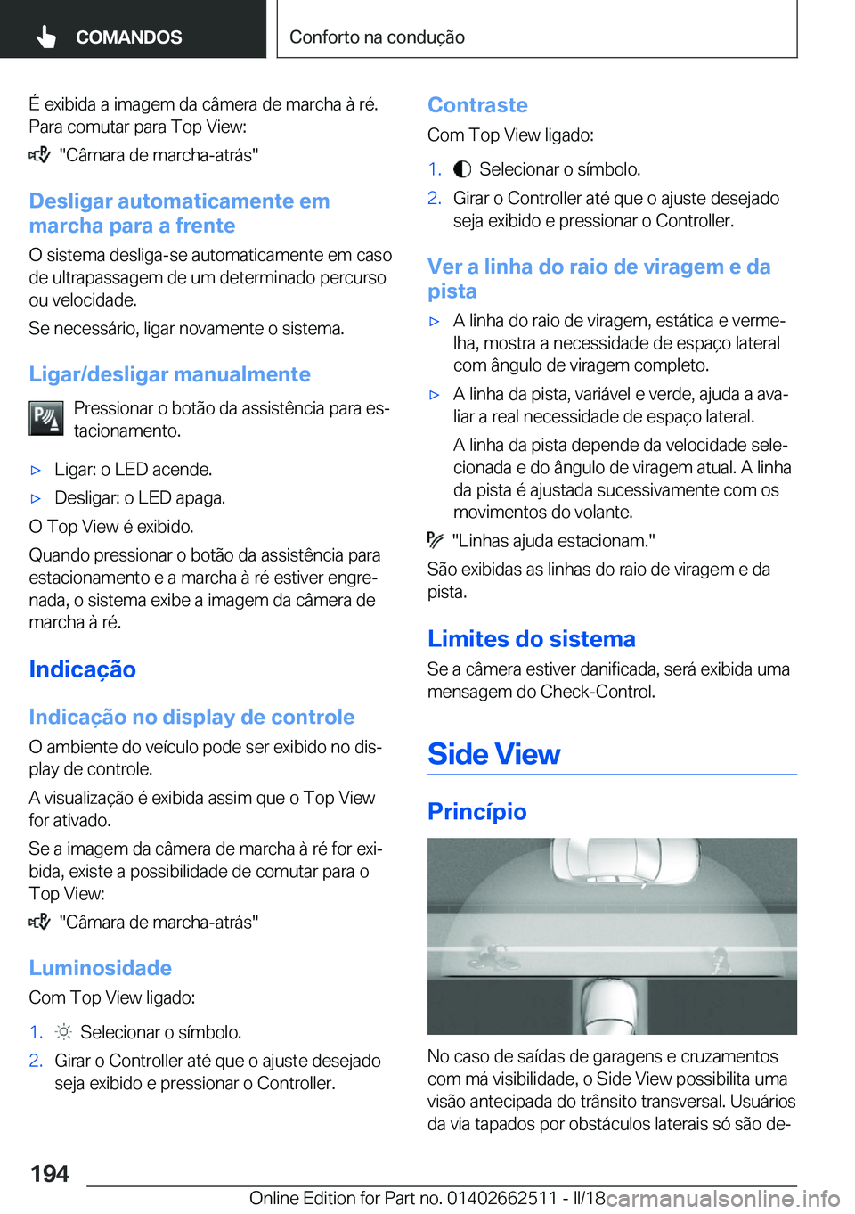 BMW X5 M 2018  Manual do condutor (in Portuguese) �