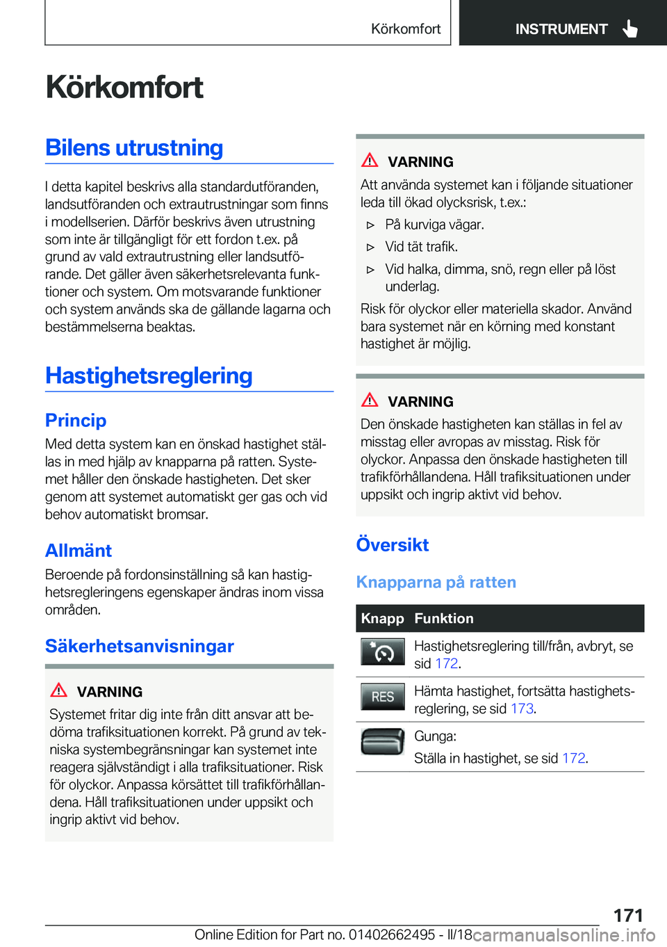 BMW X5 M 2018  InstruktionsbÖcker (in Swedish) �K�