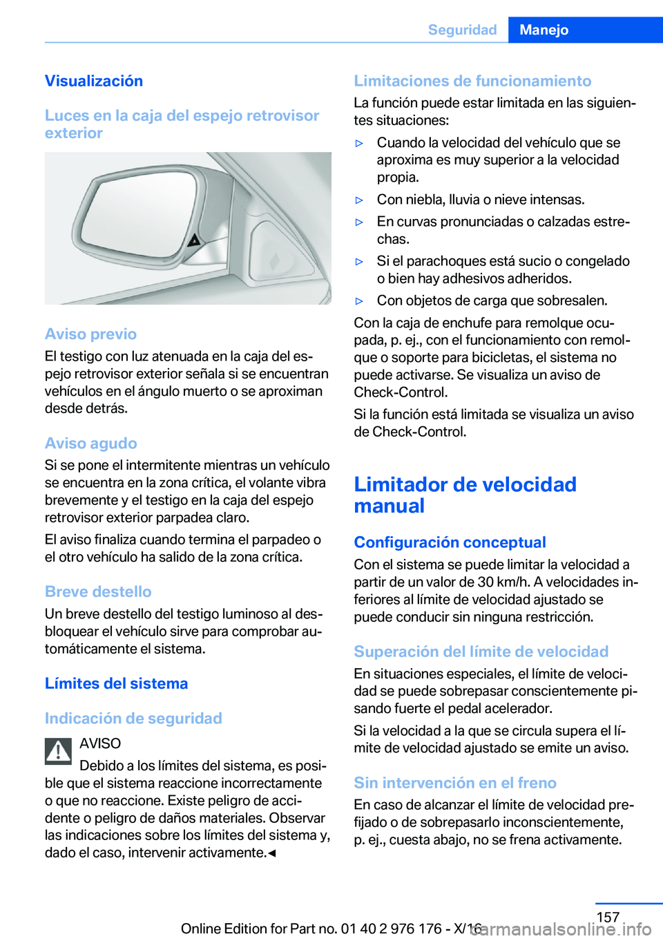 BMW X5 M 2017  Manuales de Empleo (in Spanish) �V�i�s�u�a�l�i�z�a�c�i�