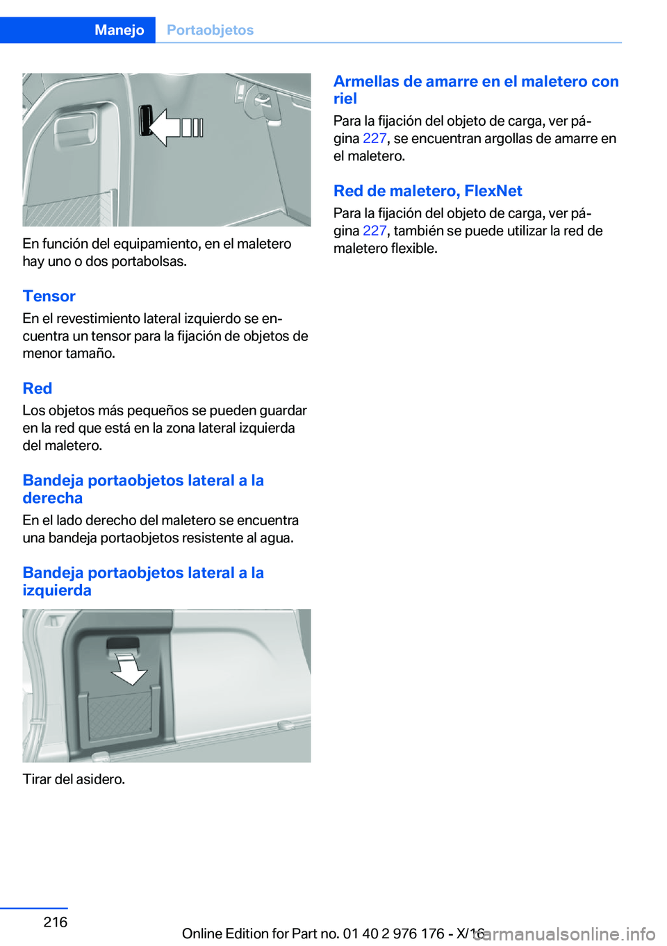 BMW X5 M 2017  Manuales de Empleo (in Spanish) �E�n� �f�u�n�c�i�