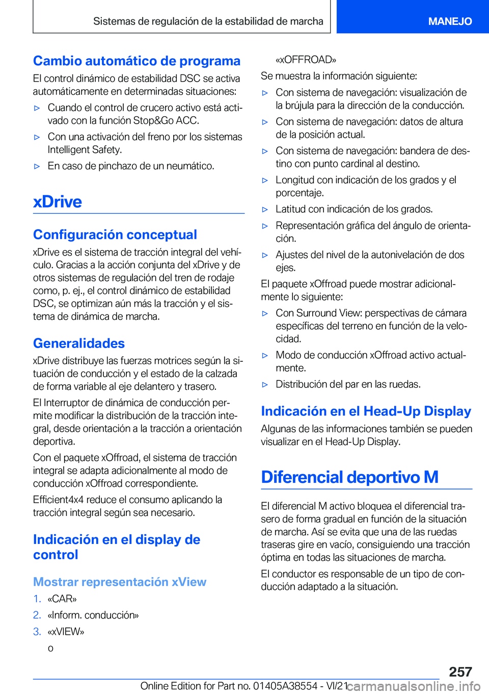 BMW X6 2022  Manuales de Empleo (in Spanish) �C�a�m�b�i�o��a�u�t�o�m�