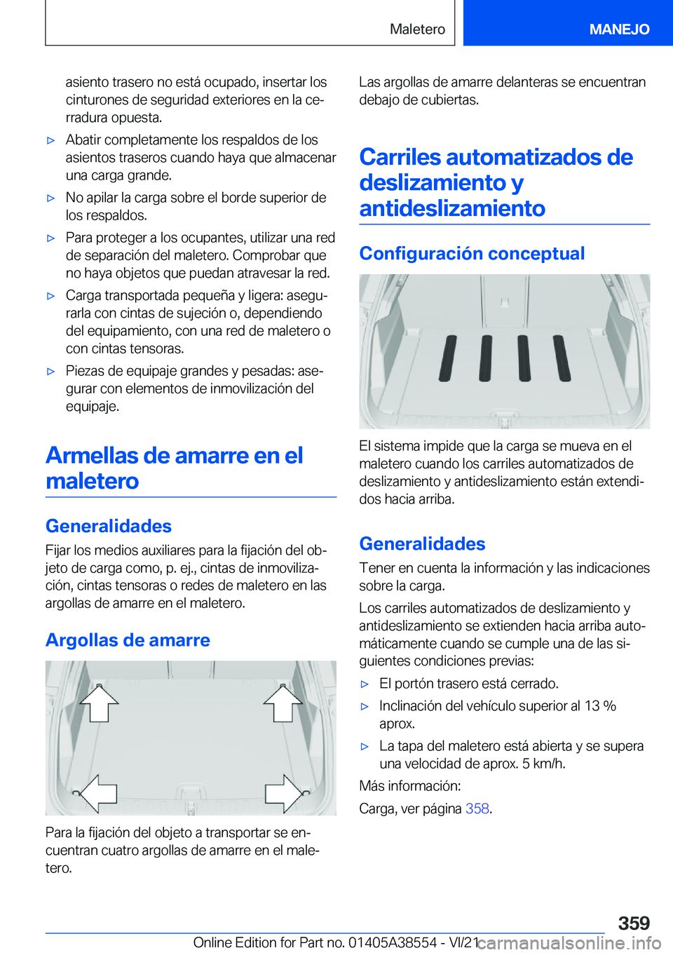 BMW X6 2022  Manuales de Empleo (in Spanish) �a�s�i�e�n�t�o��t�r�a�s�e�r�o��n�o��e�s�t�