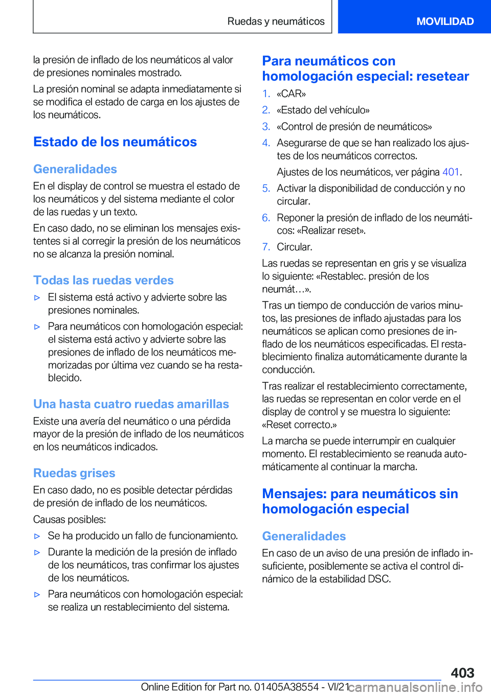 BMW X6 2022  Manuales de Empleo (in Spanish) �l�a��p�r�e�s�i�