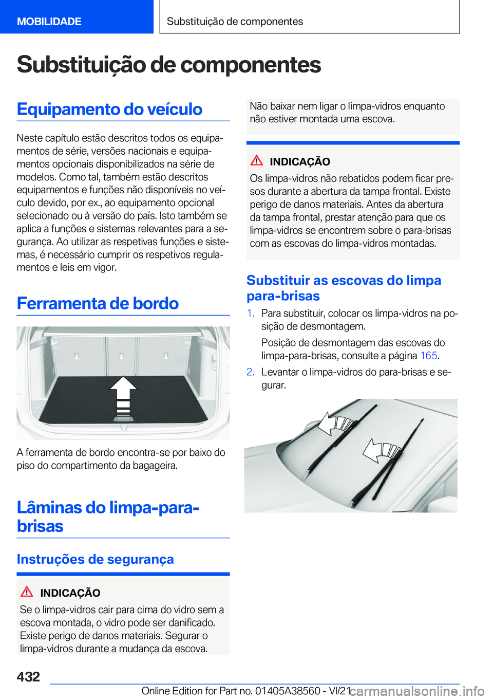 BMW X6 2022  Manual do condutor (in Portuguese) �S�u�b�s�t�i�t�u�i�